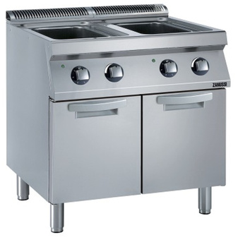 MAKARONIARKA ELEKTRYCZNA 2 KOMOROWA 2 X 24,5 L NA PODSTAWIE, 12 KW, 800 MM