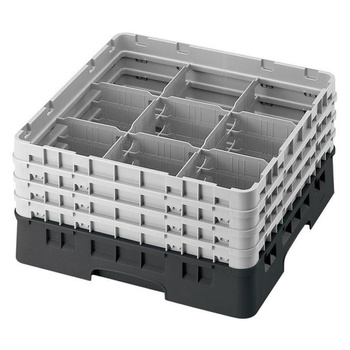 Kosz na szkło - śr. szklanki 14,8, wys. 21,6 cm czarny