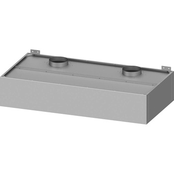 Okap przyścienny skrzyniowy skręcany z łapaczami, bez oświetlenia (2x króciec d=250mm) 1510x1000x400