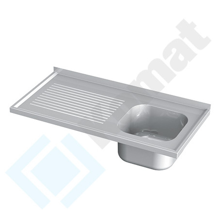 Płyta ze zlewem i ociekaczem 1500x600 mm KST-137