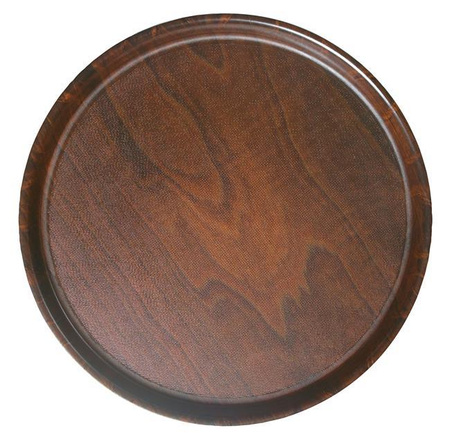 Taca drewniana, okrągła z antypoślizgową powierzchnią, fornir buk fi 360 CAMBRO