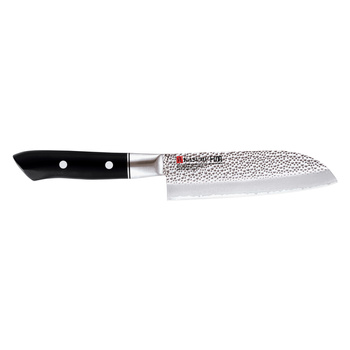 Nóż Santoku, mały kuty VG10 HM dł. 13 cm  młotkowa