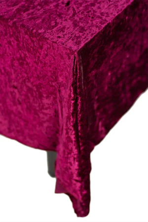 Obrus prostokątny aksamitny 280x160cm Velvet bordowy