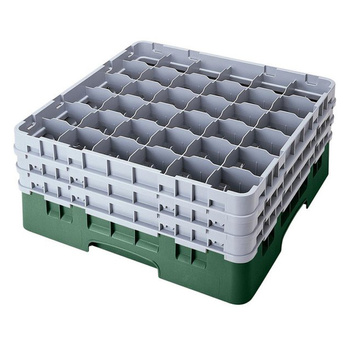 Kosz na szkło - szklanki max.śr 7.2 cm, wys. 23.8 cm zielony