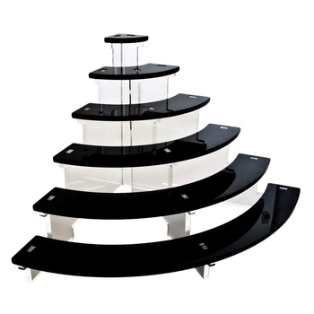 Ekspozytor 1/4 koła czarny