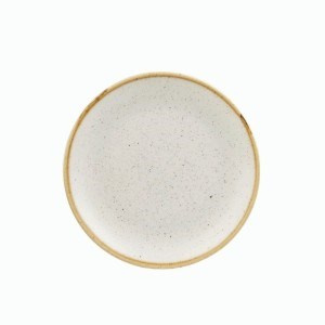 STONECAST BARLEY WHITE Talerz płytki Coupe 217 mm/12 szt
