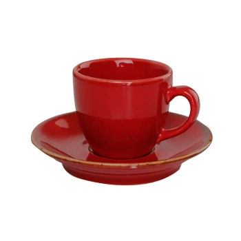 Filiżanka elegancka do espresso Magma Seasons 80 ml czerwona