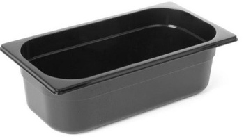 Pojemnik GN 1/4 65, poliwęglan czarny Hendi 862636