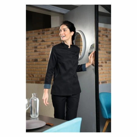 Escale Bluza kucharska długi rękaw czarna roz. M