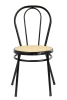 Krzesło kuchenne klasyczne bankietowe Vintage - czarne z plecionką