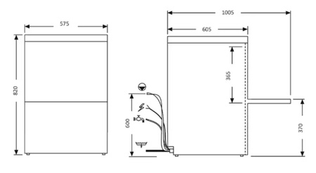 QQI 52 Zmywarka do szkła i naczyń