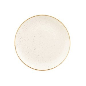 STONECAST BARLEY WHITE Talerz płytki Coupe 324 mm/6 szt