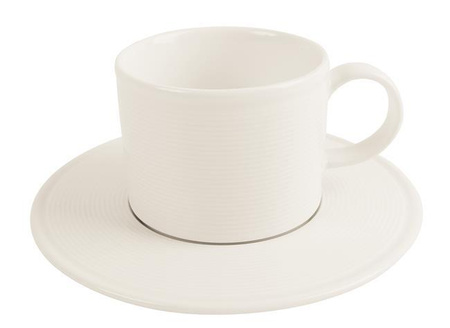 Filiżanka sztaplowana Line 80 ml kremowo - biała