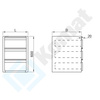 Blok szuflad podwieszany 420x490x600 mm KST-055