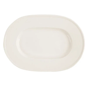 Półmisek owalny Line 280 mm kremowo - biały