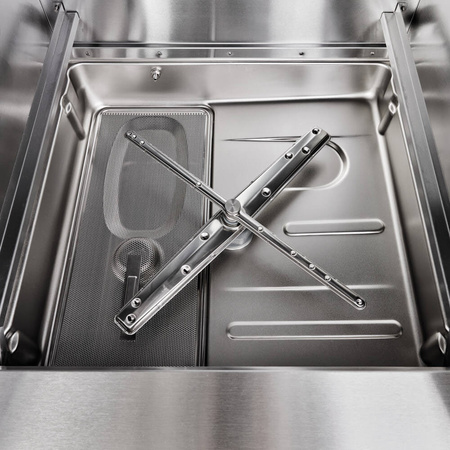 Zmywarka do garnków i tac, dozownik płynu myjącego, pompa zrzutowa, pompa wspomagająca płukanie, P 12.2 kW, U 400 V