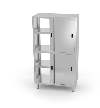 Szafa przelotowa z przegrodą i drzwiami suwanymi – skręcana 1000x600x(H)1800 mm