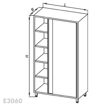 Szafa magazynowa Egaz E3060 1800x800x600 mm