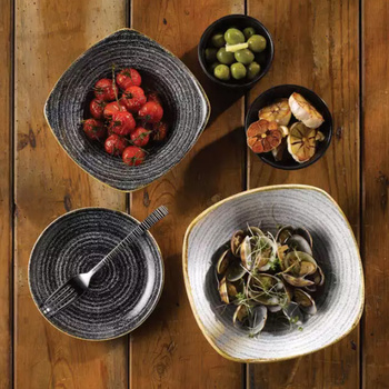 Miska kwadratowa 568 ml Characoal Black Studio Prints