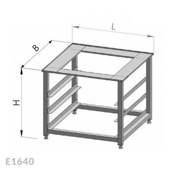 Podstawa pod zmywarkę Egaz E1640 610x610x500 mm