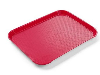 Taca kelnerska z polipropylenu, 30,5x41,5 cm, czerwona, Fast Food, Hendi 878910