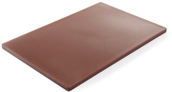 Deska do krojenia HACCP 45x30 cm, brązowa, Hendi 825556