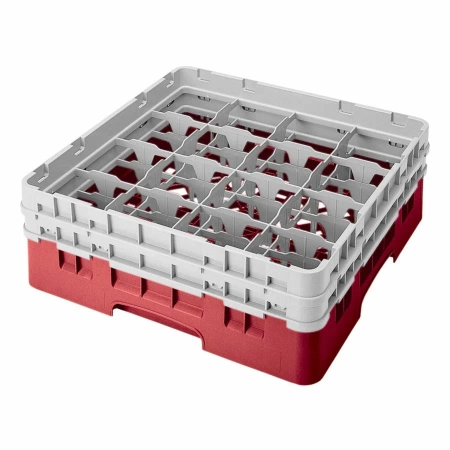 Kosz na szkło - śr. szklanki 14,8, wys. 13,2 cm czerwony