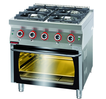 Kuchnia gazowa 4 palnikowa z piekarnikiem Kromet 700.KG-4/PG-2
