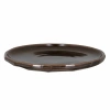 SKETCHES Talerz płaski rzeźbiony 20 cm brązowy