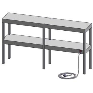 Nadstawka grzewcza podwójna ENG 21, 180x30 cm