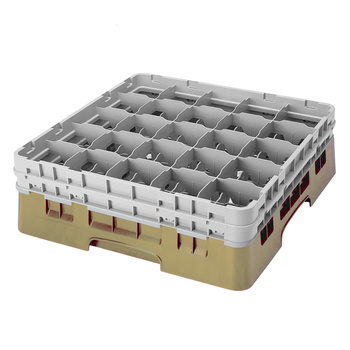 Kosz na szkło - szklanki max.śr 8.7 cm, wys. 23.8 cm beżowy