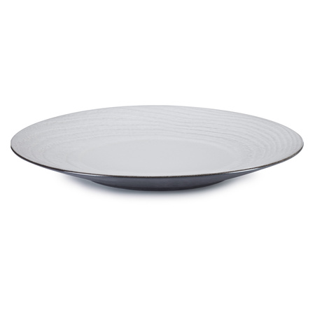 SWELL Talerz płaski 31 cm biały piasek