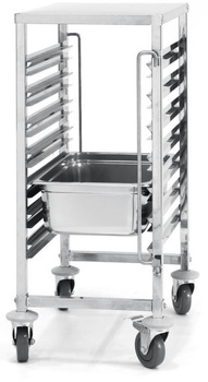 Wózek trasnportowy na pojemniki GN1/1, 7 poziomowy, składany, Hendi 810668