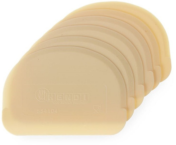 Skrobka do ciasta, z tworzywa, półokrągła, Hendi 554166 - zestaw 6 szt.