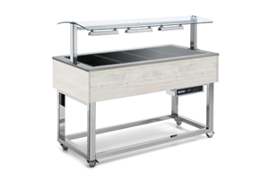 ES Brown+ 3 W Witryna grzewcza 3x GN 1/1