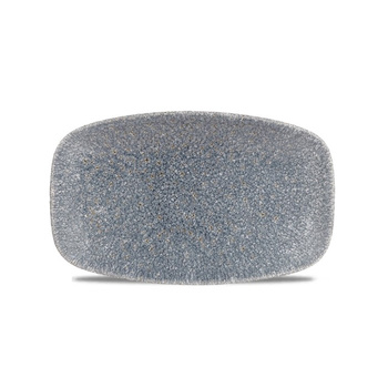 Talerz prostokątny 121 x 200 mm Raku Topaz Blue