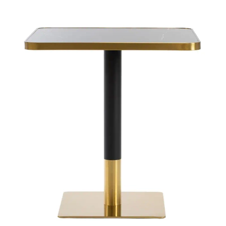 Stolik kawiarniany barowy ARP608 - kwadratowy, 70x70cm czarny