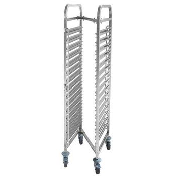 Wózek trasnportowy na pojemniki GN1/1, 15 poziomowy, kompaktowy, Hendi 810606