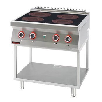 Kuchnia indukcyjna 4x3,5kW na podstawie szkieletowej 700.KE-4i/800.T Kromet
