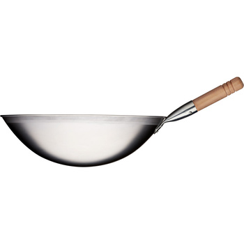 Patelnia wok satynowa, śr. 40 cm, nierdzewna Stalgast 037400