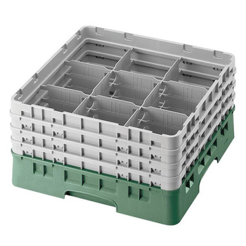 Kosz na szkło max. śr 14.8 cm, wys. 25.8 zielony