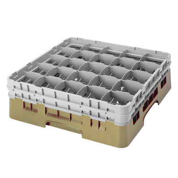 Kosz na szkło - szklanki max.śr8.7 cm, wys. 21.6 cm beżowy