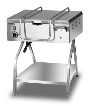 Patelnia elektryczna przechylna - misa żeliwna