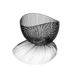 TALE kosz metalowy czarny, 30 x 30 x 20 cm