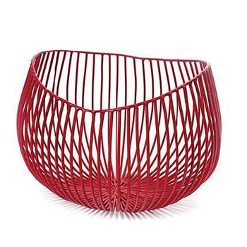 SERAX GIO kosz metalowy  23x20x16cm czerwony