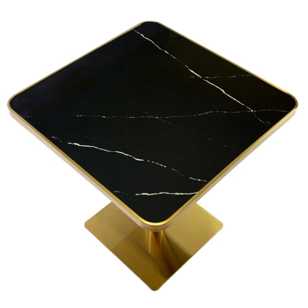 Stolik kawiarniany barowy ARP608 - kwadratowy, 70x70cm czarny