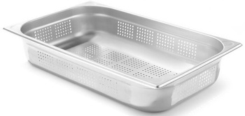 Pojemnik GN 1/1 100 perforowany, nierdzewny  Hendi Kitchen Line 807132