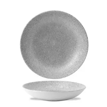 Miska coupe 426 ml Raku Jasper Grey