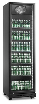 Szafa chłodnicza przeszklona RQ429-BLACK | 394l | czarna (SD429)