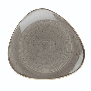 STONECAST PEPPERCORN GREY Talerz płytki trójkątny 311 mm/6 szt.